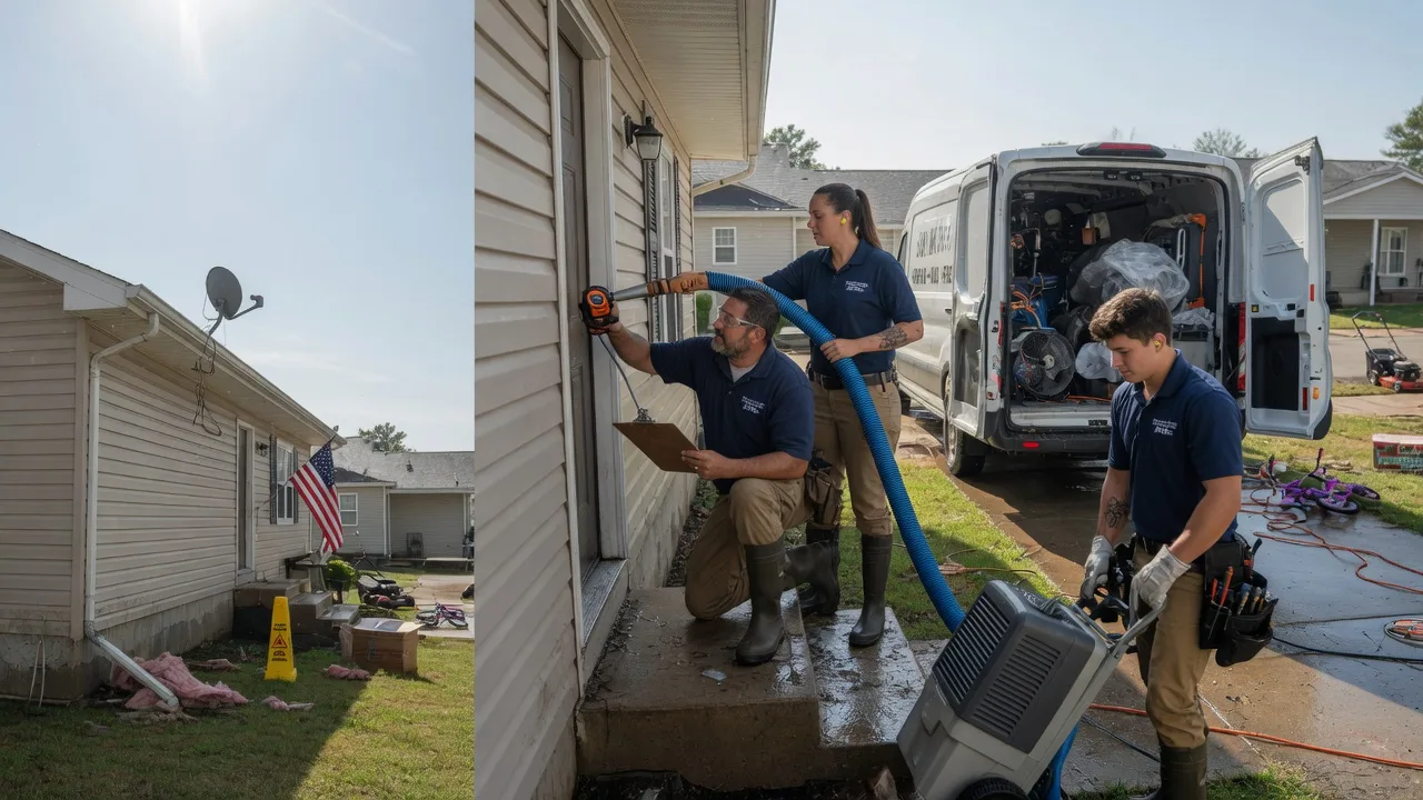 Ceiling Water Damage Restoration in Burkett, TX near me
